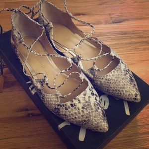 Banana Republic Allie snakeskin flats